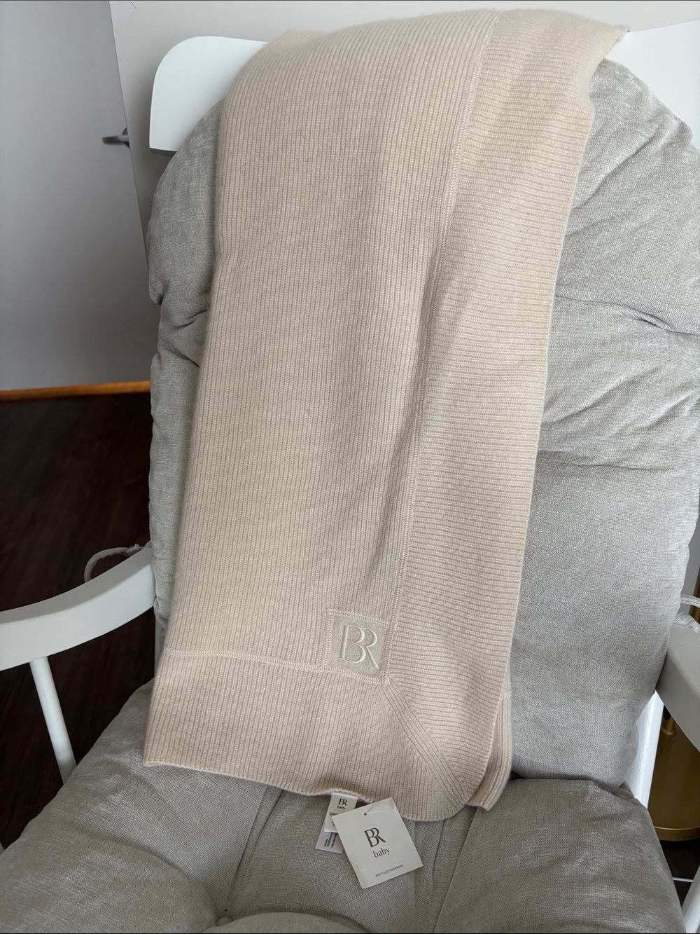 Banana Republic Baby Cashmere Essen Blanket Wheat Heather NWT
